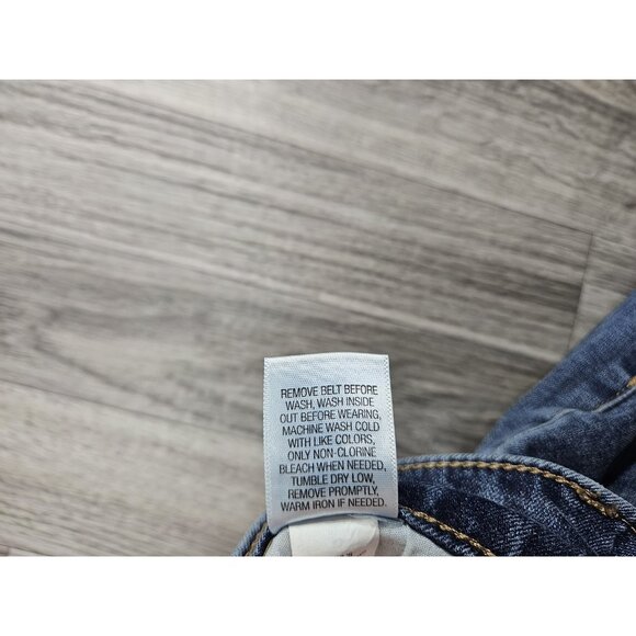 (3/$35) Croft & Barrow Jeans Womens 12 Blue Mid Rise Straight Leg Stretch Pants - Picture 7 of 12